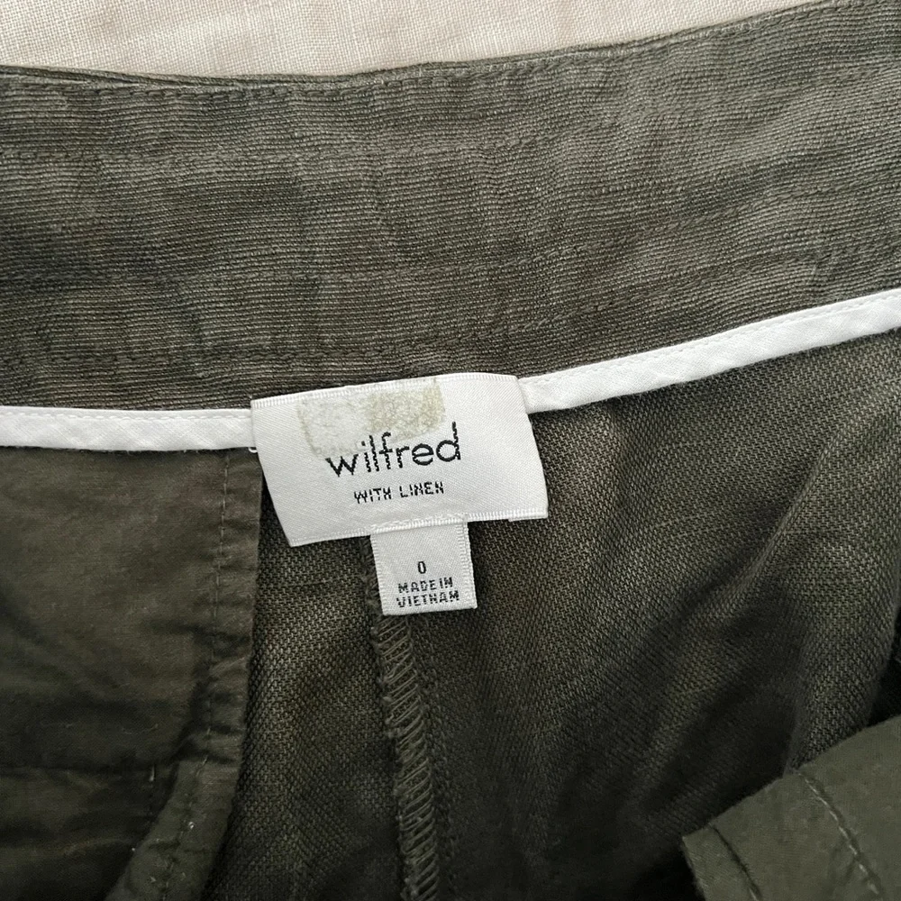 Aritzia Wilfred Linen Allant Crop Pants